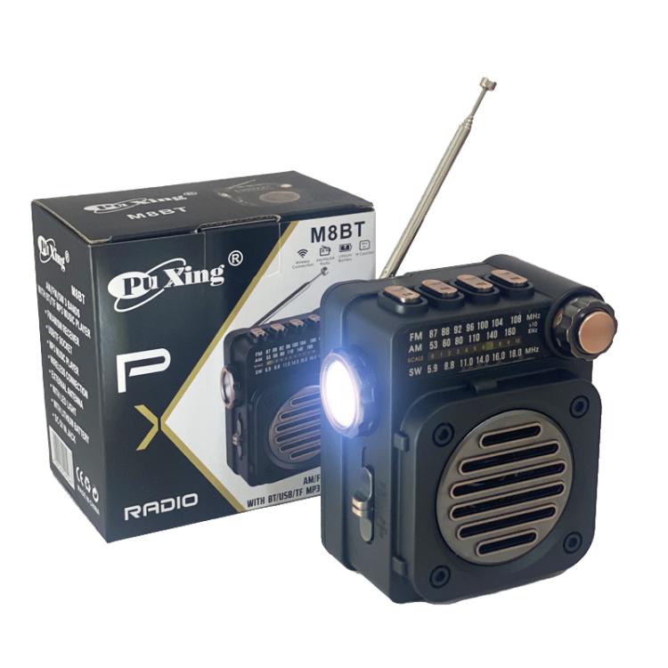 PuXing M8BT Mini Multi-band FM / AM / SW Radio with LED Flashlight - free shipping - PMC TechLife - Order now!