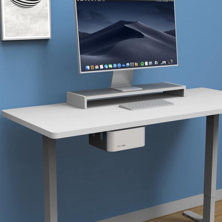For Mac Studio Under Desk Metal Bracket Cooling Storage Wall Mount Stand(Black) - MINI PC Accessories & Gadgets by PMC TechLife | Online Shopping South Africa | PMC TechLife | Buy Now Pay Later Mobicred