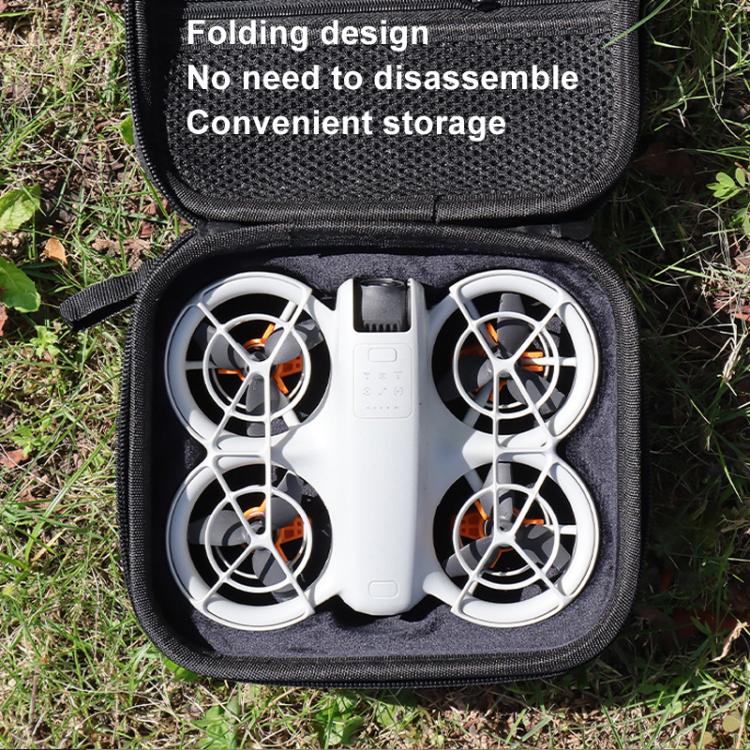 For DJI Neo CQT Impact Protection Cover + Bumper + Folding Stand + Tail Wing 4 In 1 Set(Black) - free shipping - PMC TechLife - Order now!