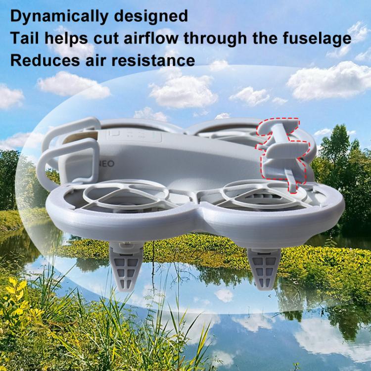 For DJI Neo CQT Impact Protection Cover + Bumper + Folding Stand + Tail Wing 4 In 1 Set(Black) - free shipping - PMC TechLife - Order now!