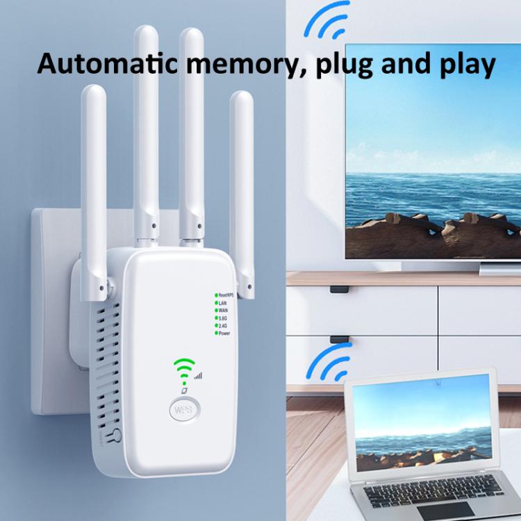 Urant U11 300Mbps 2.4G Wireless Repeater WiFi Signal Amplifier Support WPS Quick Setting US Plug Black - Broadband Amplifiers by Urant | Online Shopping South Africa | PMC TechLife | Buy Now Pay Later Mobicred