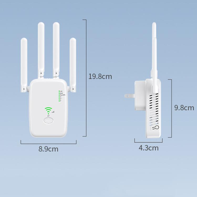 Urant U11 300Mbps 2.4G Wireless Repeater WiFi Signal Amplifier Support WPS Quick Setting US Plug Black - Broadband Amplifiers by Urant | Online Shopping South Africa | PMC TechLife | Buy Now Pay Later Mobicred