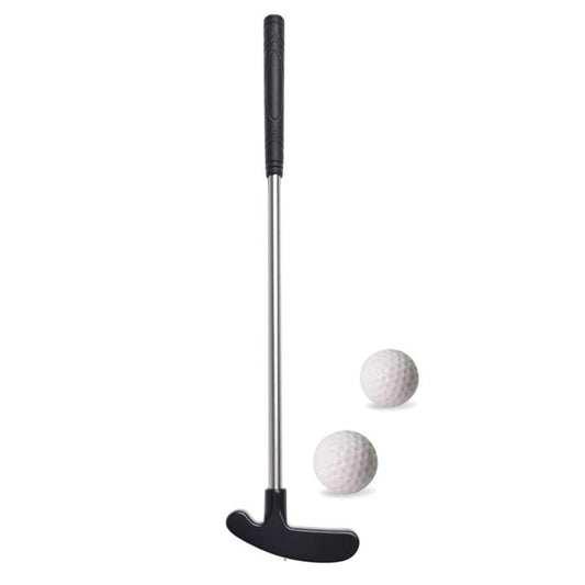 15.8cm Mini Golf Putter 304 Stainless Steel Putter With 2 Balls Black - Golf Accessories by PMC Jewellery | Online Shopping South Africa | PMC Jewellery | Buy Now Pay Later Mobicred