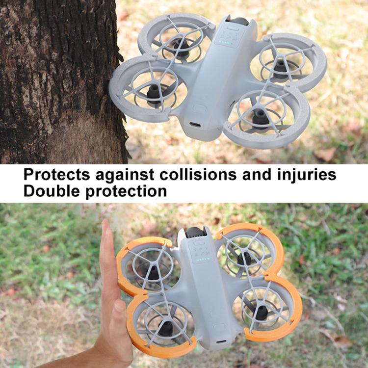 For DJI Neo CQT Paddle Bumper Ring Protective Cover Scratch Resistant Bumper Strips(Orange) - free shipping - PMC TechLife - Order now!
