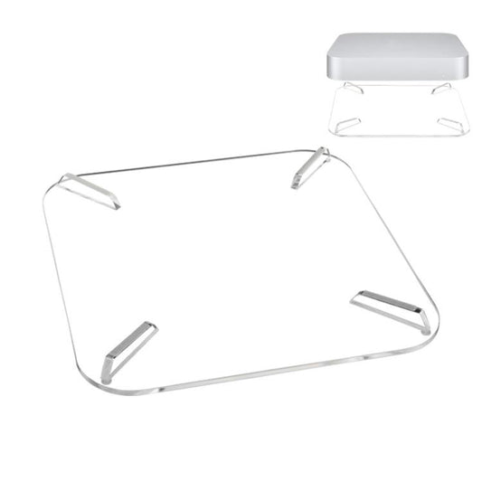 For Mac Mini 2010-2020 / 2023 / 2024 M4 Desktop Support Stand Anti-Slip Acrylic Bracket(Transparent) - MINI PC Accessories & Gadgets by PMC Jewellery | Online Shopping South Africa | PMC Jewellery | Buy Now Pay Later Mobicred