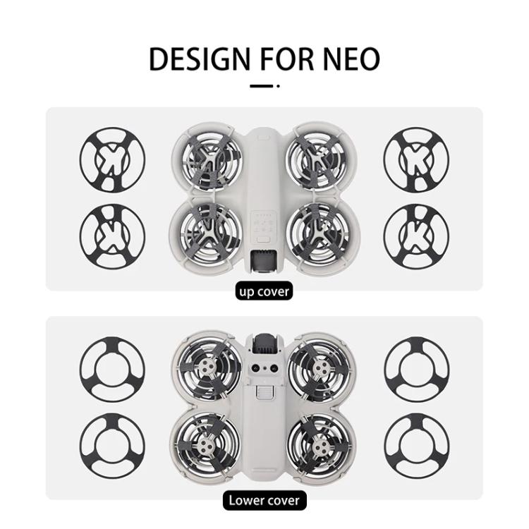 For DJI Neo CQT Drone Landing Scratch Protective Cover Prevent Finger Scratch Protective Cover Accessories, Color: Upper Black - free shipping - PMC TechLife - Order now!