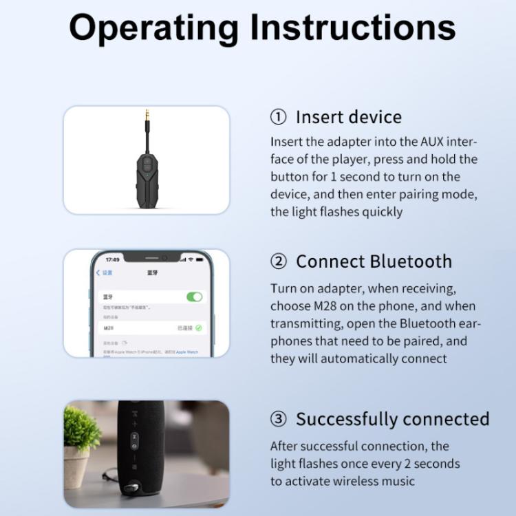 2 In 1 Aux Car Bluetooth 5.4 Audio Receiver Transmitter - free shipping - PMC TechLife - Order now!