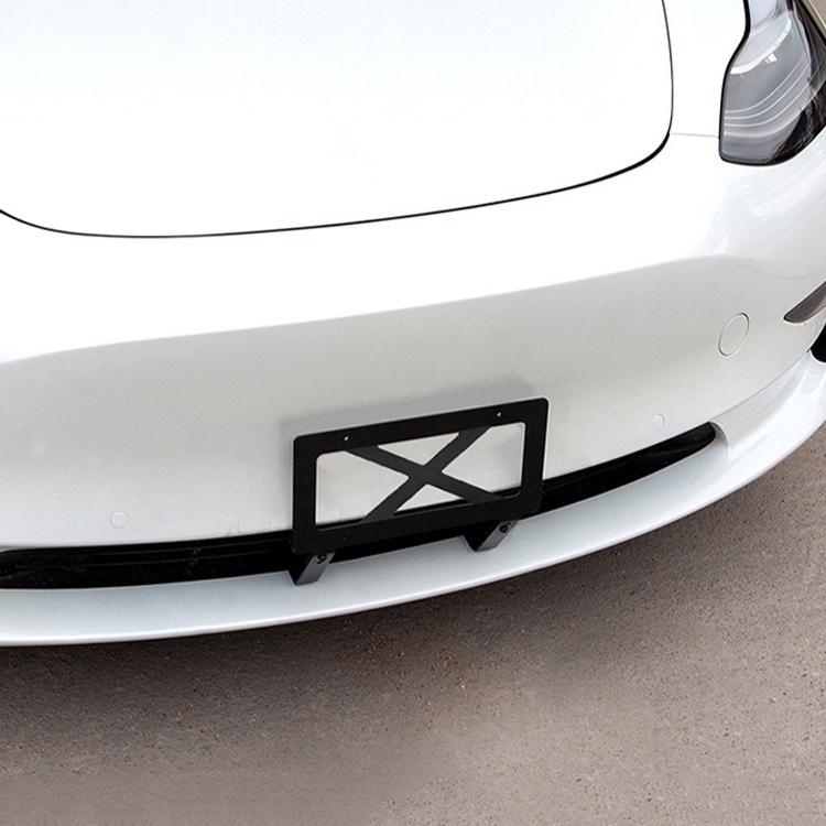 For Tesla Model 3 American Standard License Plate Frame Aluminum Alloy License Plate Bracket - License Plate Covers & Frames by PMC TechLife | Online Shopping South Africa | PMC TechLife | Buy Now Pay Later Mobicred