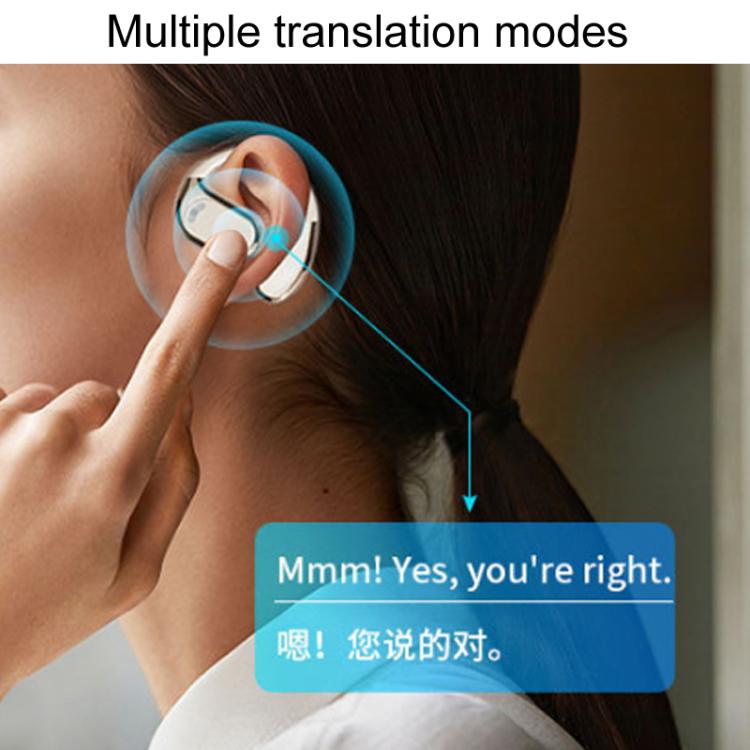 M76 Intelligent AI Translation On-Ear Digital Display Bluetooth Earphone(Black) - free shipping - PMC TechLife - Order now!