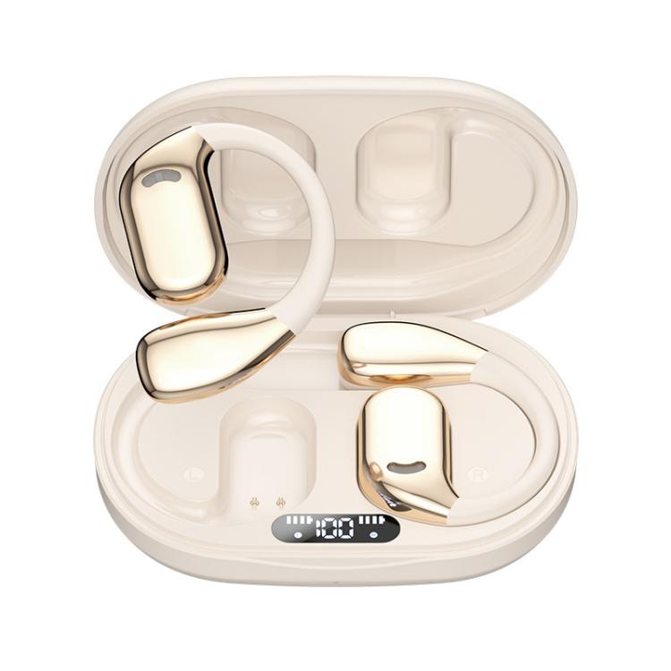 M75 On-Ear AI Intelligent Translation Language Conference Recording Wireless Digital Display Bluetooth Earphone(Skin Color) -  by PMC TechLife | Online Shopping South Africa | PMC TechLife | Buy Now Pay Later Mobicred