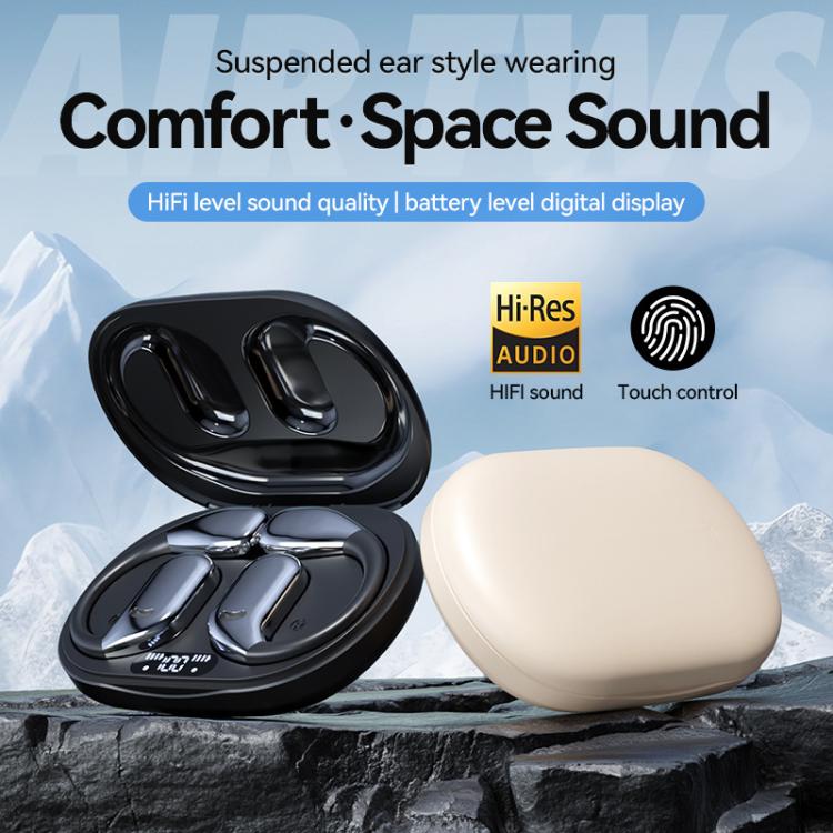 M75 On-Ear AI Intelligent Translation Language Conference Recording Wireless Digital Display Bluetooth Earphone(Skin Color) -  by PMC TechLife | Online Shopping South Africa | PMC TechLife | Buy Now Pay Later Mobicred