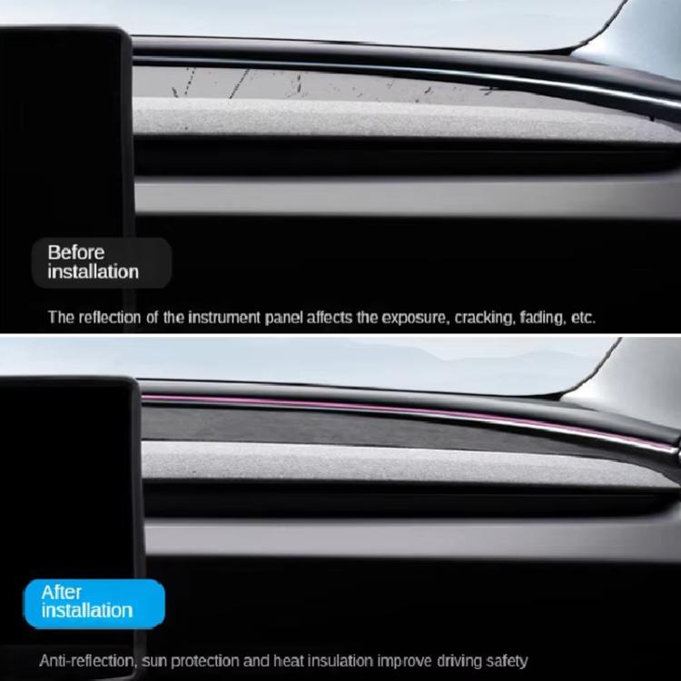 For Tesla Model 3 Dashboard Light-proof Heat-insulating Pad Suede Reflective Pad, Size: 1.2mm - Sound & Heat Insulation Cotton by PMC TechLife | Online Shopping South Africa | PMC TechLife | Buy Now Pay Later Mobicred