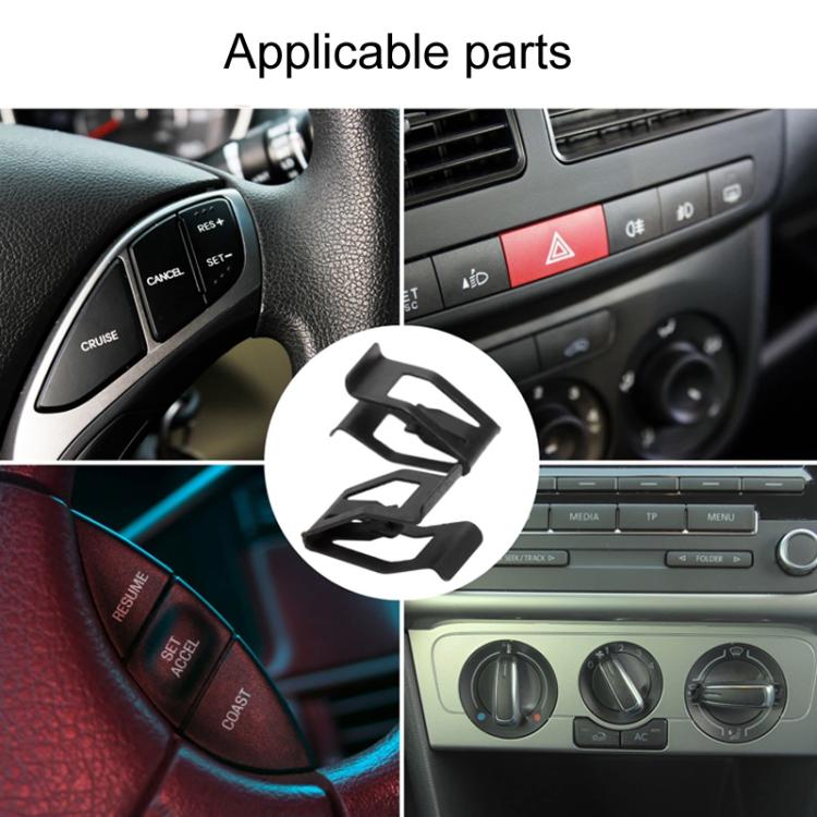10pcs / Pack Universal For Car Dashboard Decorative Metal Clips - Auto Fastener & Clips by PMc TechLife | Online Shopping South Africa | PMc TechLife | Buy Now Pay Later Mobicred