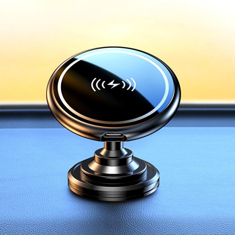 15W Car Magnetic Wireless Charging Phone Holder Alloy Base, Spec: Adhesive Black - free shipping - PMc TechLife - Order now!