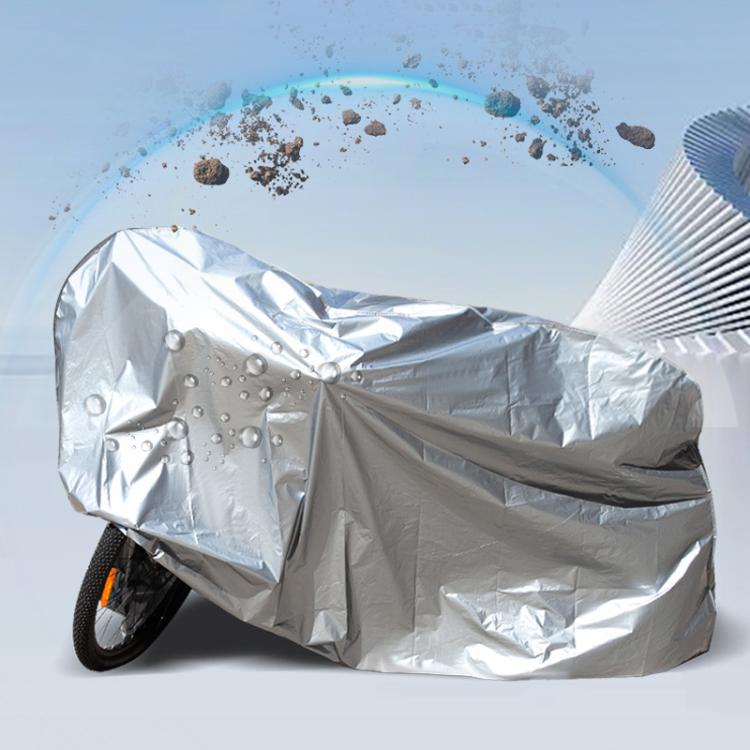230 x 130cm Motorcycle And Bicycle Sun Dust And Rain Protection Cover(Silver Gray) - Raincoat by PMc TechLife | Online Shopping South Africa | PMc TechLife | Buy Now Pay Later Mobicred