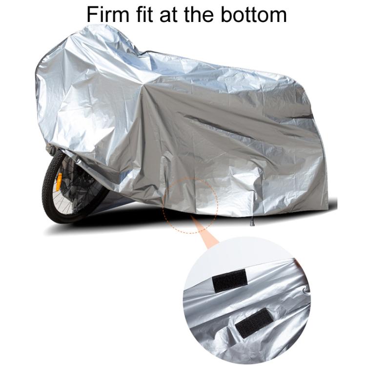 230 x 130cm Motorcycle And Bicycle Sun Dust And Rain Protection Cover(Silver Gray) - Raincoat by PMc TechLife | Online Shopping South Africa | PMc TechLife | Buy Now Pay Later Mobicred