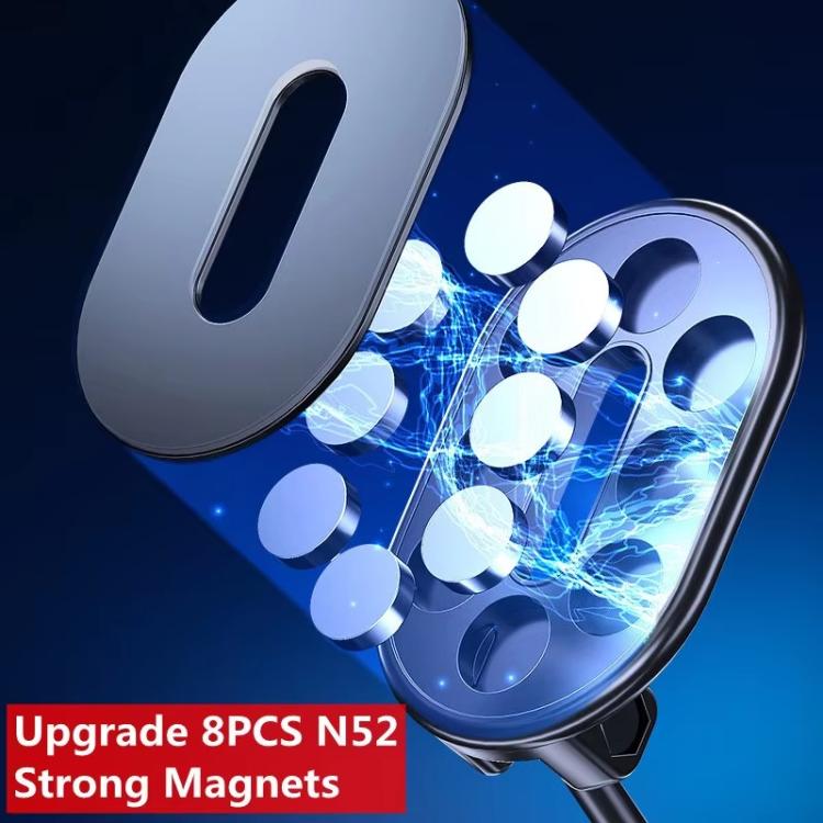 Foldable Magnetic Car Phone Holder Mount Multi-angle Adjustable Cellphone Navigation Bracket(Black) - Universal Car Holders by PMC TechLife | Online Shopping South Africa | PMC TechLife | Buy Now Pay Later Mobicred