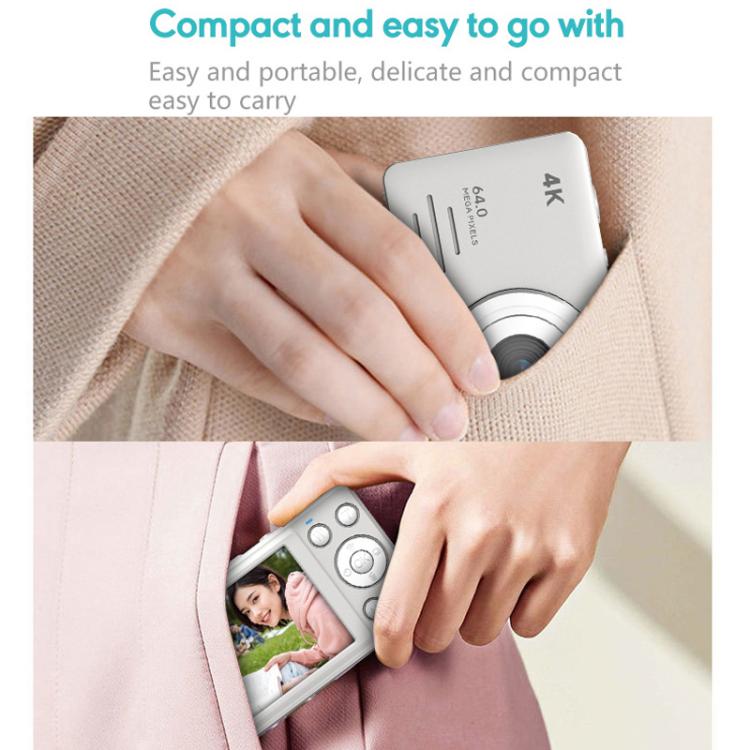 Anytek S7 4K HD Digital Camera Self-Timer Travel Camera Student Kids Card Camera(Pink) - free shipping - PMC TechLife - Order now!