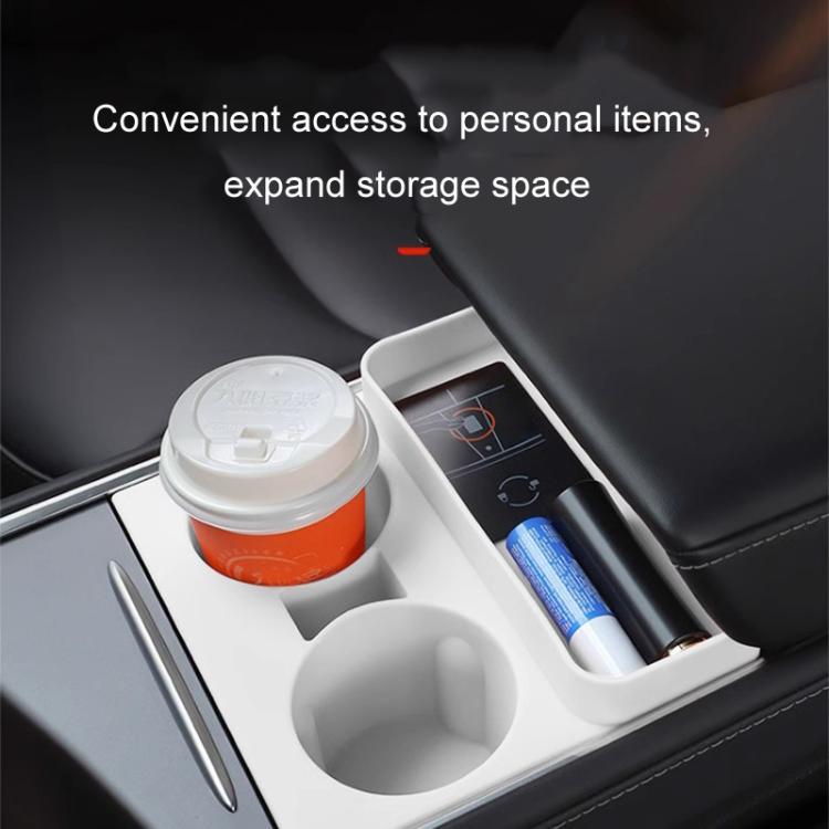 For Tesla 21-23 Model 3/Y Central Control Integrated Silicone Storage Cup Holder(Pink) - Car Drink Holders by PMc TechLife | Online Shopping South Africa | PMc TechLife | Buy Now Pay Later Mobicred