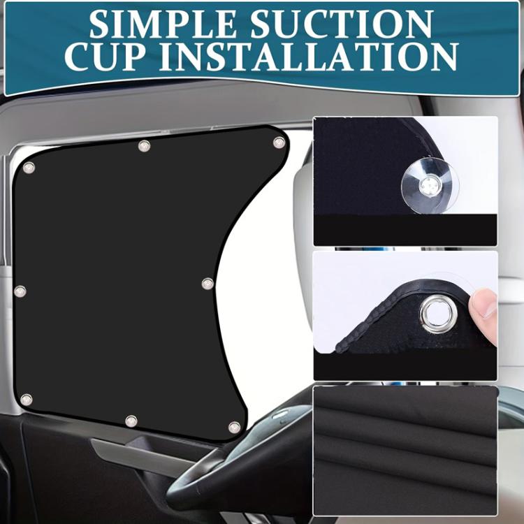1pc Car Sun Protection Heat Insulation Sunshade Front Side Curtains - Window Foils & Solar Protection by PMc TechLife | Online Shopping South Africa | PMc TechLife | Buy Now Pay Later Mobicred