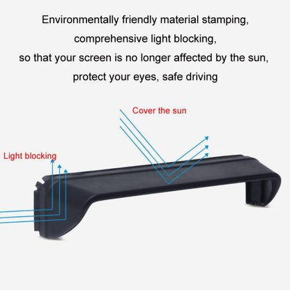 Car Navigation Display Universal Sun Visor, Size: S - Car Interior Mouldings by PMC Jewellery | Online Shopping South Africa | PMC Jewellery | Buy Now Pay Later Mobicred