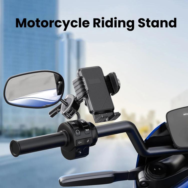 Bicycle Motorcycle Shock Absorption Mobile Phone Holder Gravity Navigation Mount(Blue) - Holders by PMc TechLife | Online Shopping South Africa | PMc TechLife | Buy Now Pay Later Mobicred