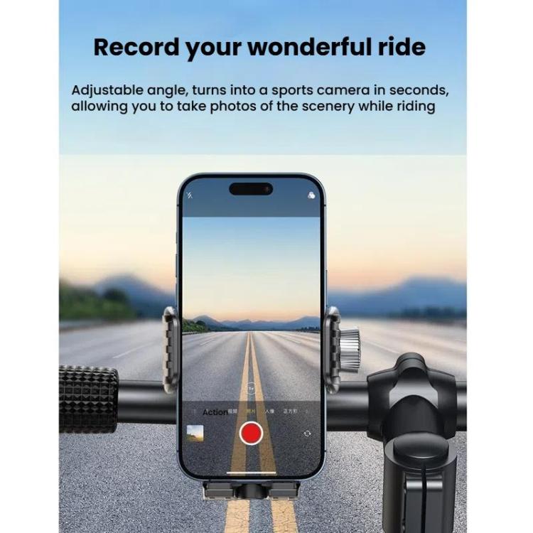 Bicycle Motorcycle Shock Absorption Mobile Phone Holder Gravity Navigation Mount(Blue) - Holders by PMc TechLife | Online Shopping South Africa | PMc TechLife | Buy Now Pay Later Mobicred