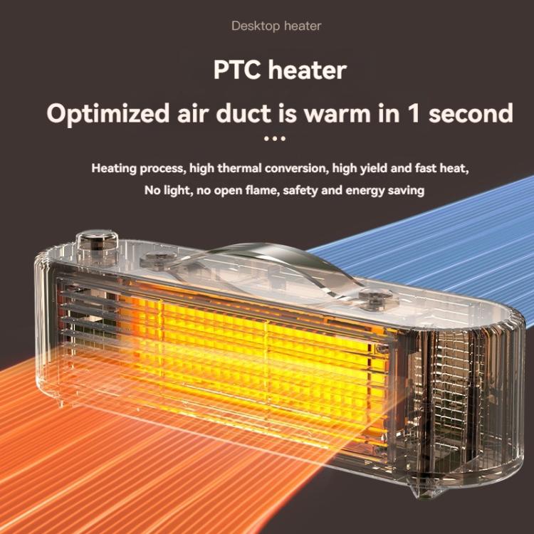 FS007 800W Home Desktop Heater Large Area PTC Heating Device, Spec: US Plug(White) - Electric Heaters by PMC TechLife | Online Shopping South Africa | PMC TechLife | Buy Now Pay Later Mobicred