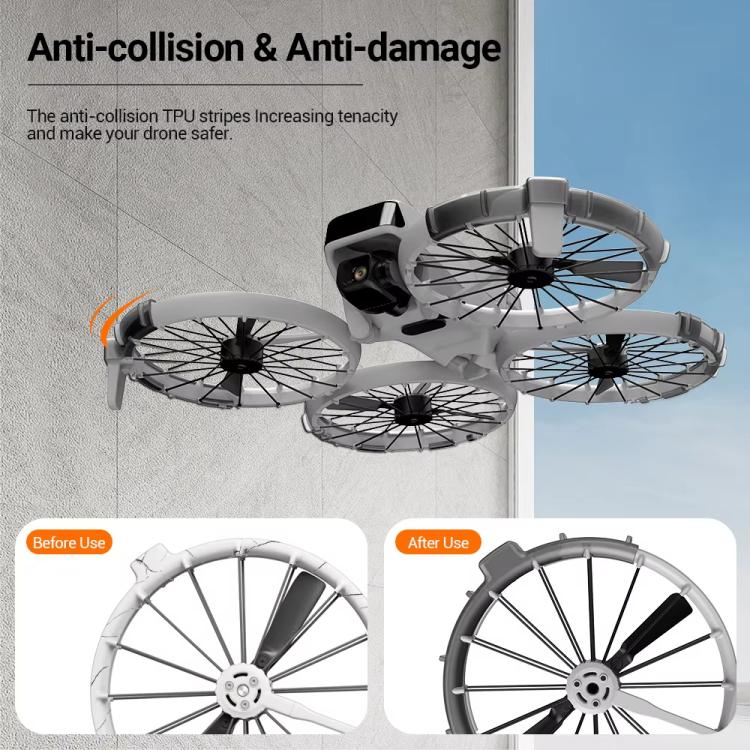 For DJI Flip CYNOVA FL-FZT-CY Paddle Impact Protectors(Translucent Black) - free shipping - PMC TechLife - Order now!