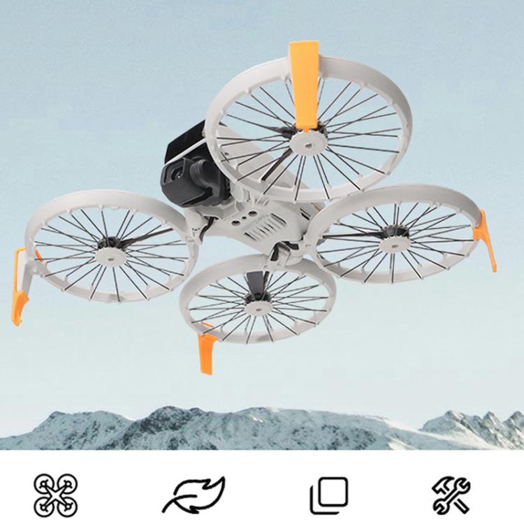 For DJI Flip CQT 4 In 1 Drone Folding Booster Stand Scratch and Wear Resistant Landing Protective Bracket(Gray) - free shipping - PMC TechLife - Order now!