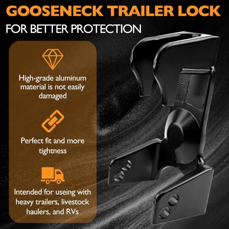 Coupler Gooseneck Hitch Trailer Lock For Heavy Trailer Transporter RV, Color: Red Without Lock - Towing Bars by PMc TechLife | Online Shopping South Africa | PMc TechLife | Buy Now Pay Later Mobicred