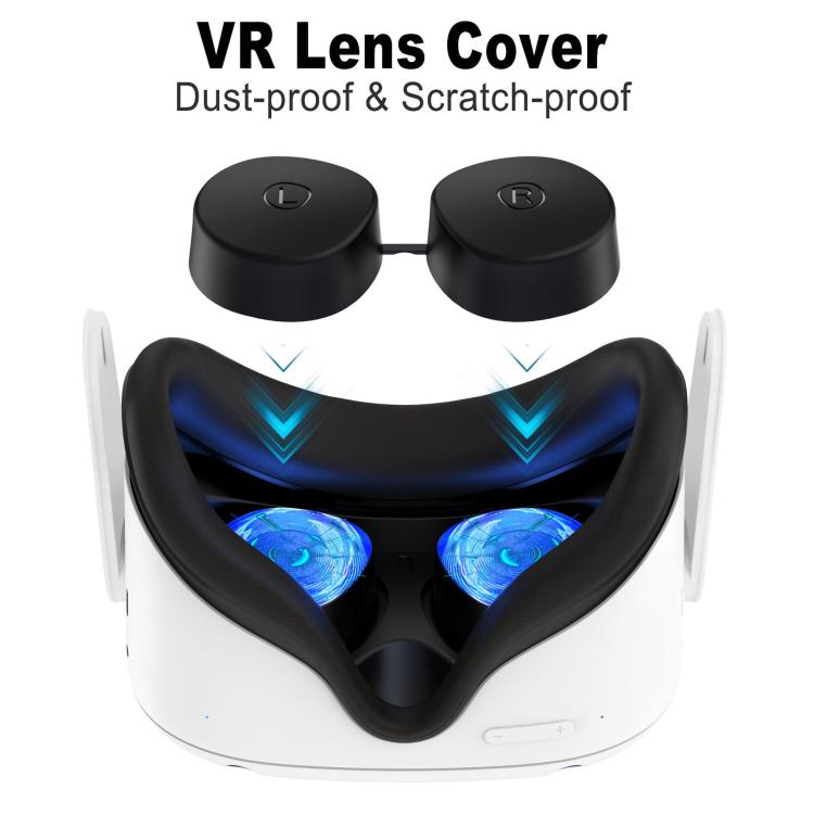For Meta Quest 3S / Quest 2 VR Lens TPU Protective Cover(Matte Pink) - VR Accessories by PMC TechLife | Online Shopping South Africa | PMC TechLife | Buy Now Pay Later Mobicred