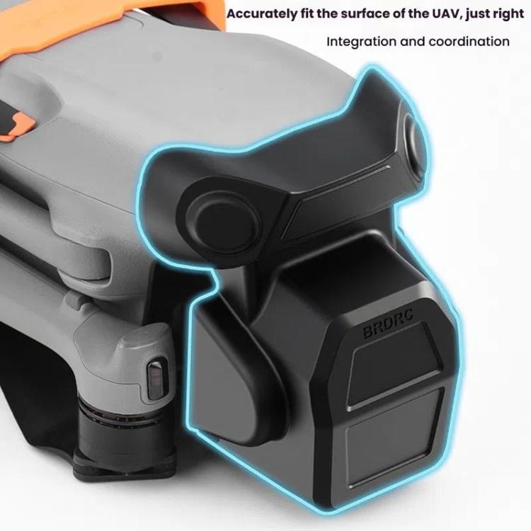 For DJI Air 3S BRDRC Lens Protective Cover Dustproof Anti-Knock Fixed Clip Gimbal Protector(Frosted Black) - free shipping - PMC TechLife - Order now!
