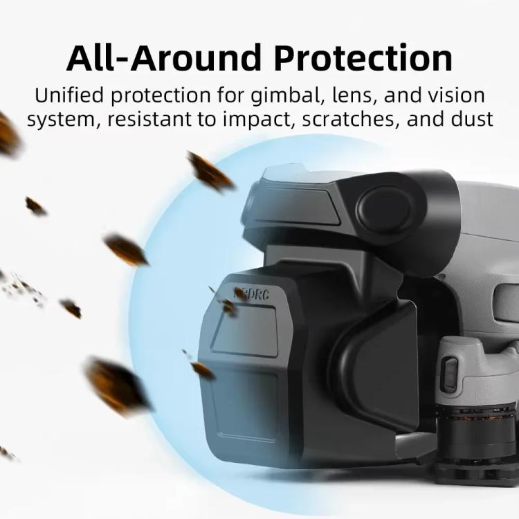 For DJI Air 3S BRDRC Lens Protective Cover Dustproof Anti-Knock Fixed Clip Gimbal Protector(Frosted Black) - free shipping - PMC TechLife - Order now!