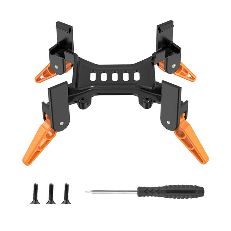 For DJI Avata 2 BRDRC Folding Height Enhanced Landing Gear Gimbal Protective Kickstand(Black Orange) - free shipping - PMC TechLife - Order now!
