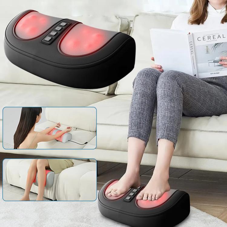 Z5 Dual-frequency Red Light Constant Temperature Hot Compress Foot Massager, Spec: EU Plug(Black) - free shipping - PMC TechLife - Order now!