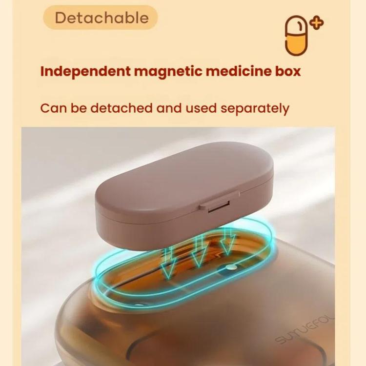Portable Pill Box Dispenser Sealed Large Capacity Seven Days a Week Medication Organizer, Color: 4 Grids White - free shipping - PMC TechLife - Order now!