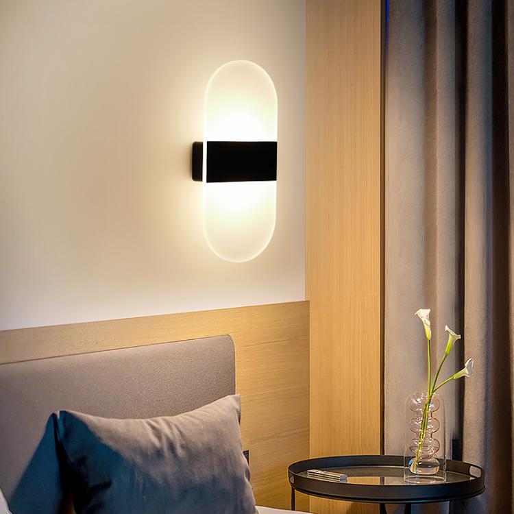 Magnetic Acrylic Smart Induction Night Light Rechargeable Wall Lamp Bedroom Bedside Lamp White Arc White Light - Wall Lamps by PMc TechLife | Online Shopping South Africa | PMc TechLife | Buy Now Pay Later Mobicred