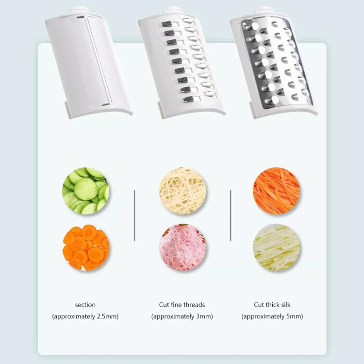 CY-661 3-in-1 Kitchen Multifunctional Roller Electric Vegetable Cutter, Spec: White Wireless Model - Cutter & Peeler by PMc TechLife | Online Shopping South Africa | PMc TechLife | Buy Now Pay Later Mobicred