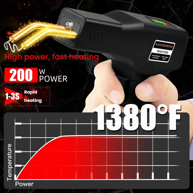 Rechargeable Car Bumper Plastic Repair Welding Machine, Specification: Black+800 Welding Nails - Hand Tool Sets by PMc TechLife | Online Shopping South Africa | PMc TechLife | Buy Now Pay Later Mobicred