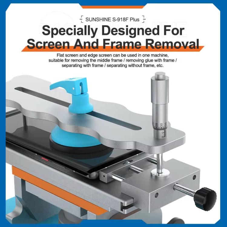 SUNSHINE S-918F Plus 5 In 1 Curved Screen Separator Mobile Phone LCD Screen Repair Separator Heating Platform(EU Plug) - free shipping - PMC TechLife - Order now!