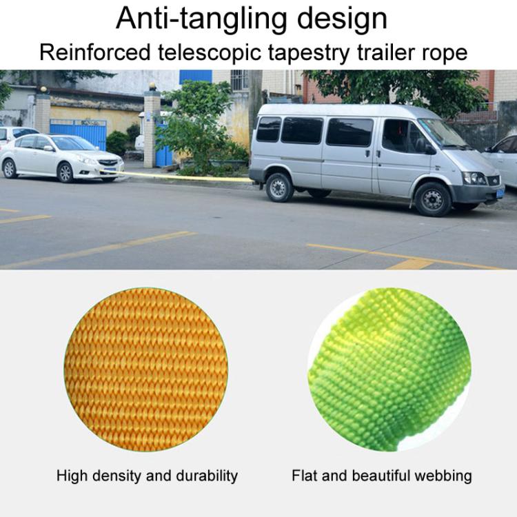 Emergency Elastic Retractable Double Layer Auto Elastic Car Tow Rope - Towing Bars by PMc TechLife | Online Shopping South Africa | PMc TechLife | Buy Now Pay Later Mobicred