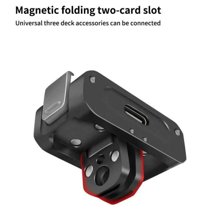 For DJI Osmo Action 2 Camera Magnetic Charging Base with 1/4 Inch & Arri Hole, Spec: Set D - free shipping - PMC TechLife - Order now!