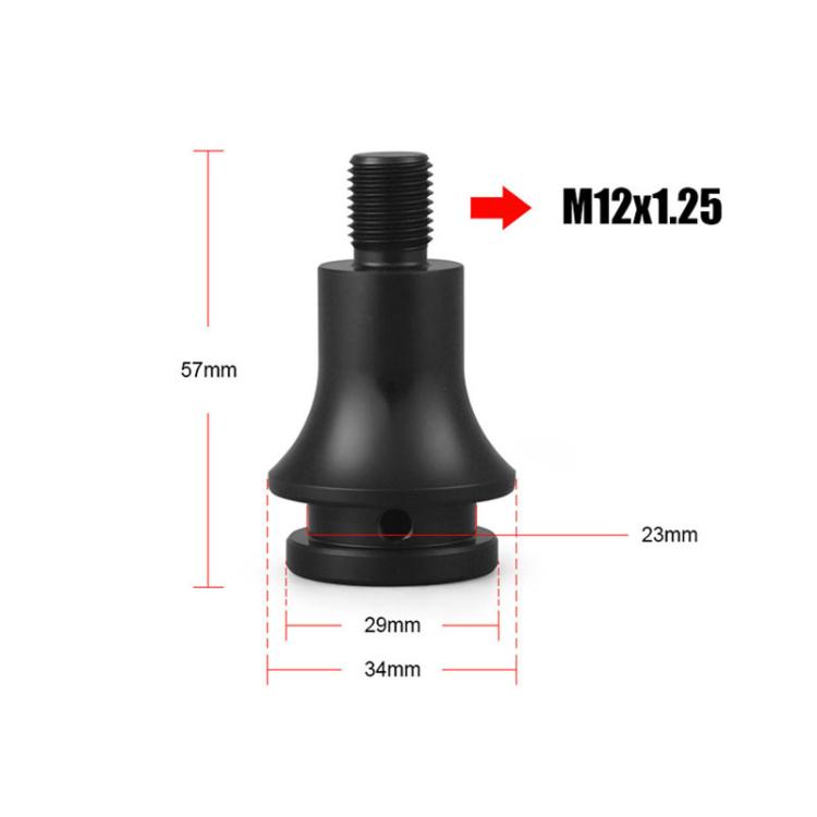 For M12 x 1.25 Car Modified Gear-Head Thread Converter Gear Lever Adapter(Silver) - Shift Knob by PMc TechLife | Online Shopping South Africa | PMc TechLife | Buy Now Pay Later Mobicred
