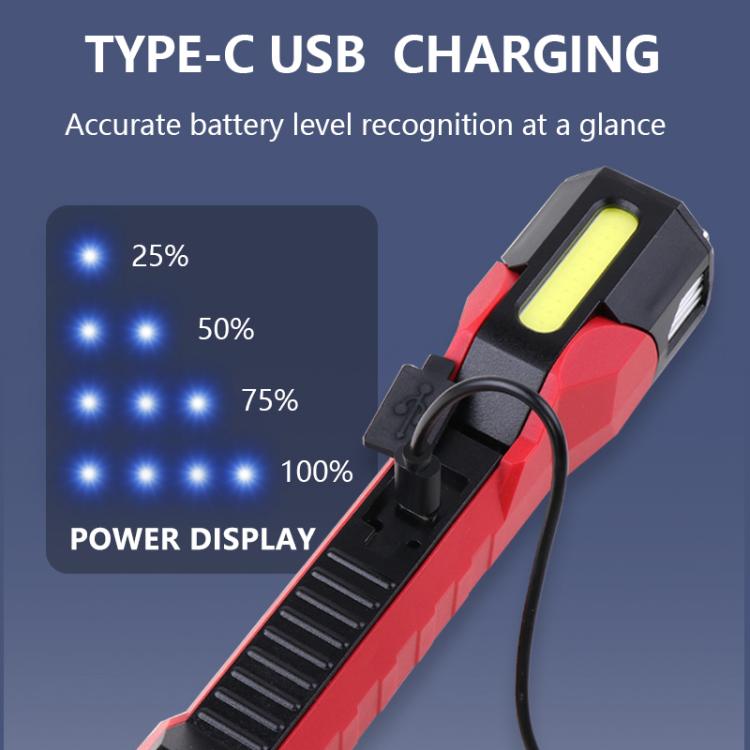 Magnet-Hook COB Rotating Strong Light Emergency Work Light(Gray) - Other Tools by PMC TechLife | Online Shopping South Africa | PMC TechLife | Buy Now Pay Later Mobicred