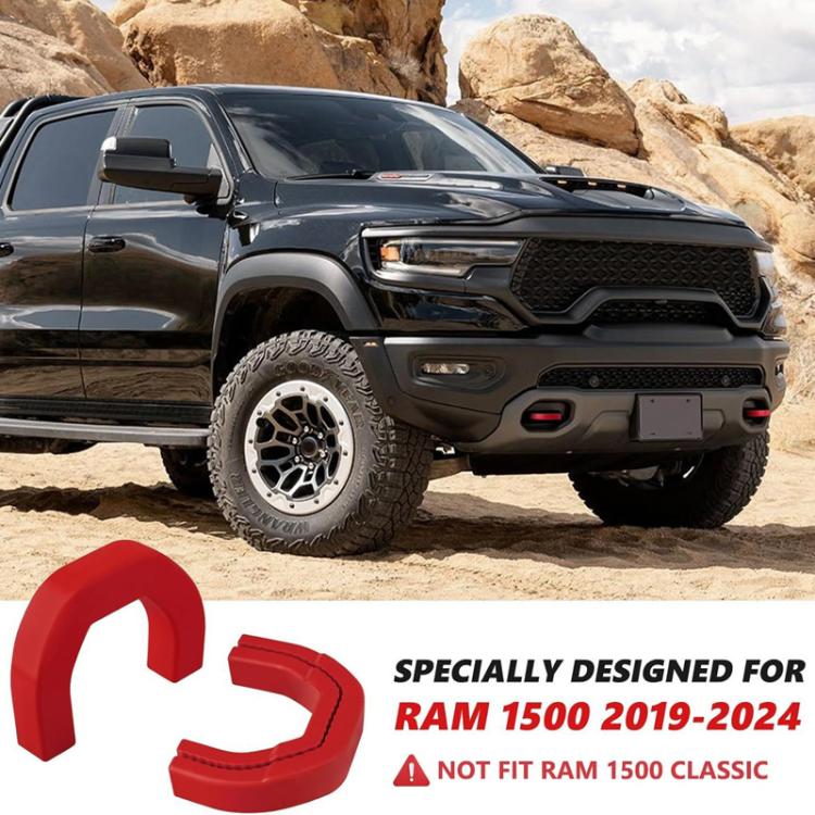 For Dodge RAM 1500 Car Trailer Front Hook Cover(Red) - Towing Bars by PMC TechLife | Online Shopping South Africa | PMC TechLife | Buy Now Pay Later Mobicred