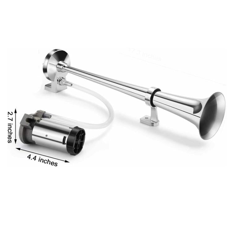 12V Car Electric Horn Air Pump Compressor(Silver) - Inflatable Pump by PMc TechLife | Online Shopping South Africa | PMc TechLife | Buy Now Pay Later Mobicred