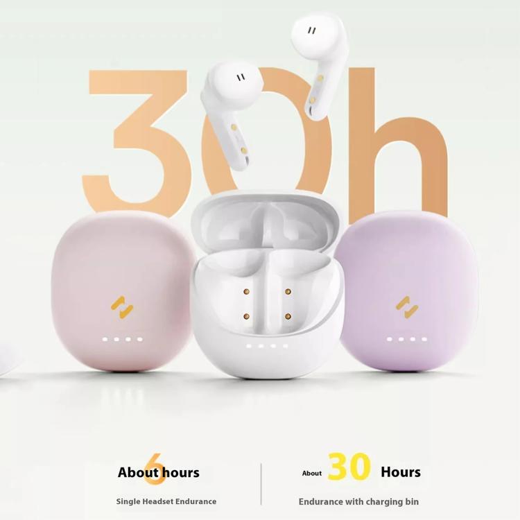 Havit E9 Semi-In-Ear ENC Noise Reduction Wireless Bluetooth Earphones, Color: Pink-Standard Edition - Bluetooth Earphone by Havit | Online Shopping South Africa | PMC TechLife | Buy Now Pay Later Mobicred