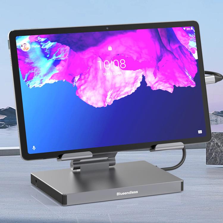 Blueendless 4K/60Hz Multifunctional Docking Station Tablet Holder, Spec: 10-in-1 - free shipping - PMC TechLife - Order now!
