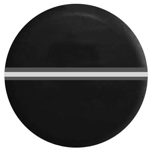 17inch Thickened Imitation Leather Car Tire Protector Spare Tire Cover With Reflective Stripes(FG-1 Gray) - Window Foils & Solar Protection by PMC Jewellery | Online Shopping South Africa | PMC Jewellery | Buy Now Pay Later Mobicred